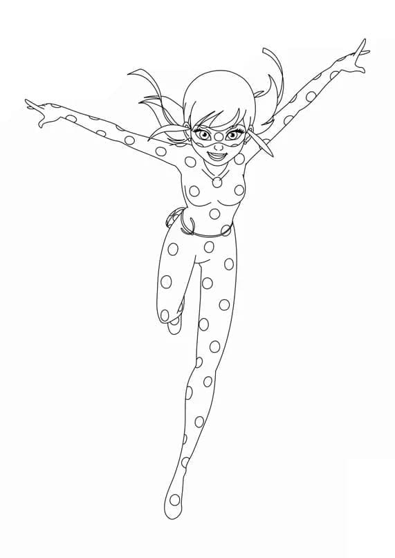 Ladybug Court coloring page