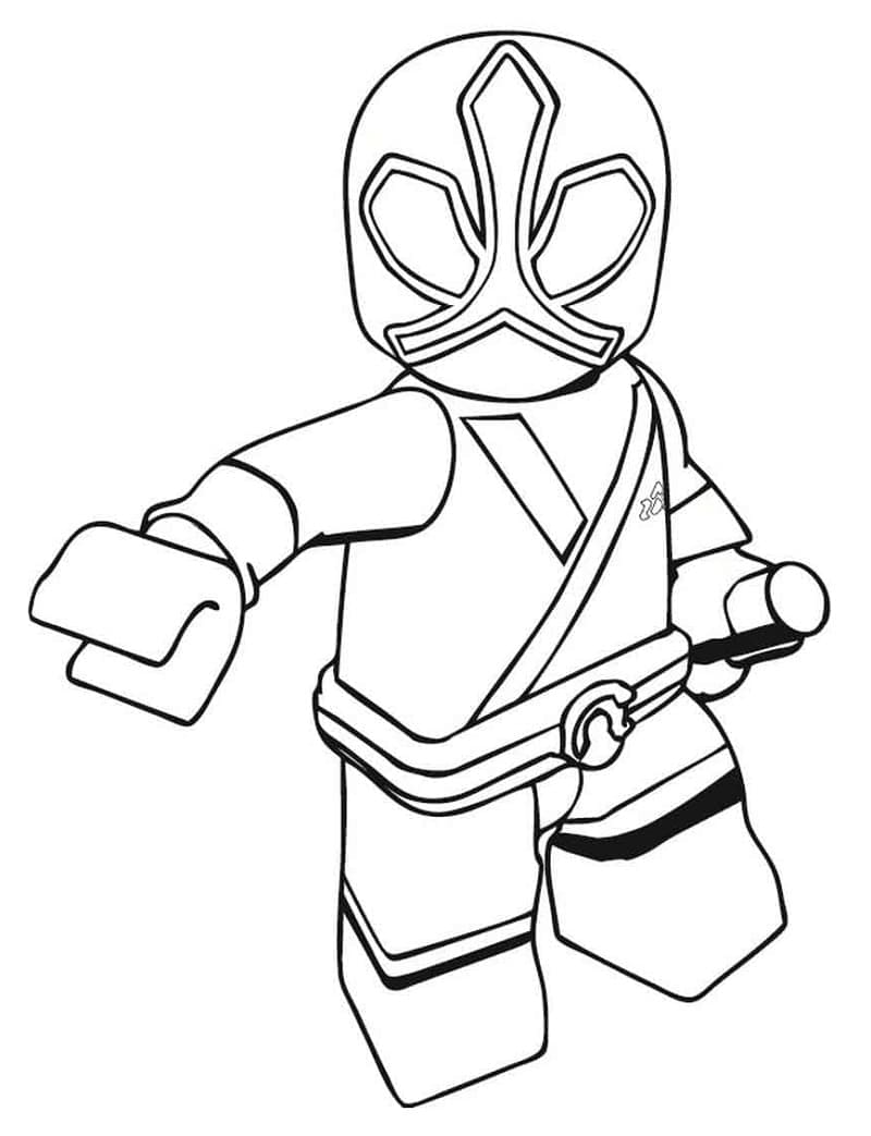Lego Power Rangers coloring page
