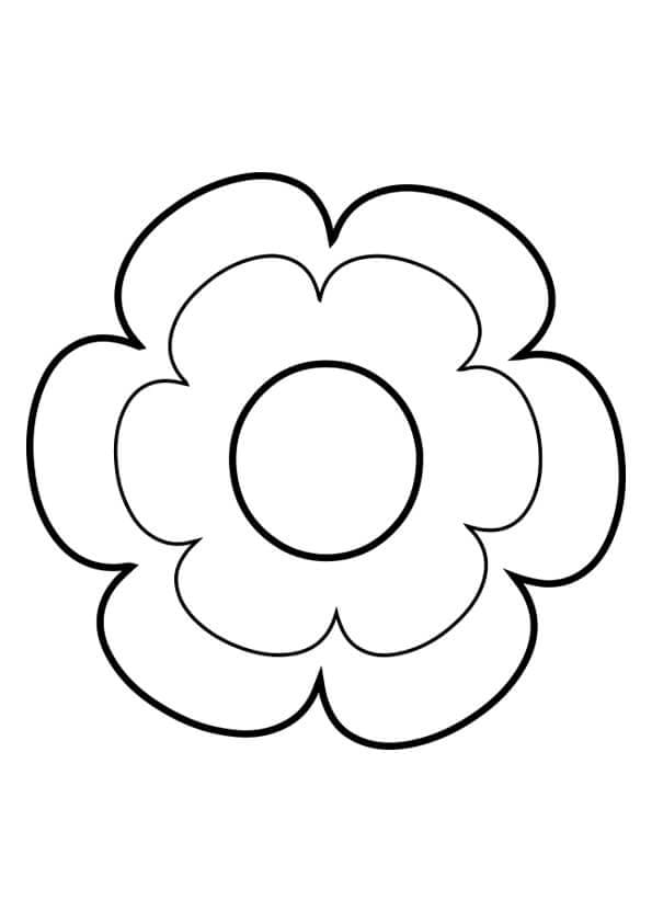 Marguerite Simple coloring page