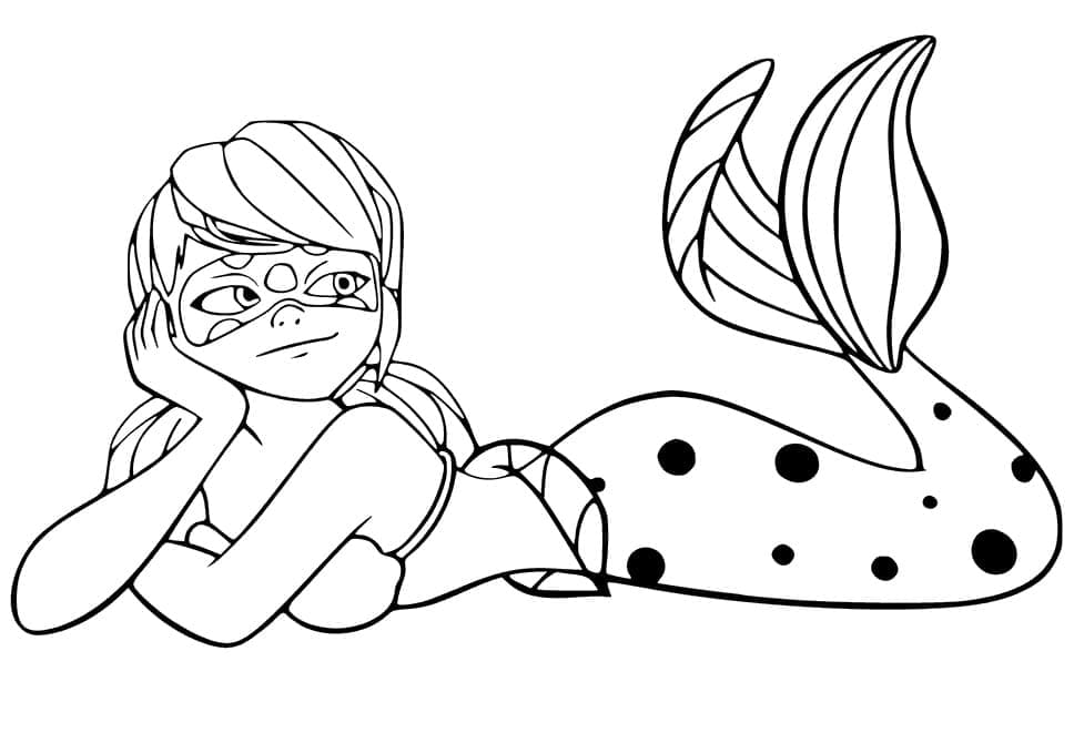 Marinette Miraculous coloring page