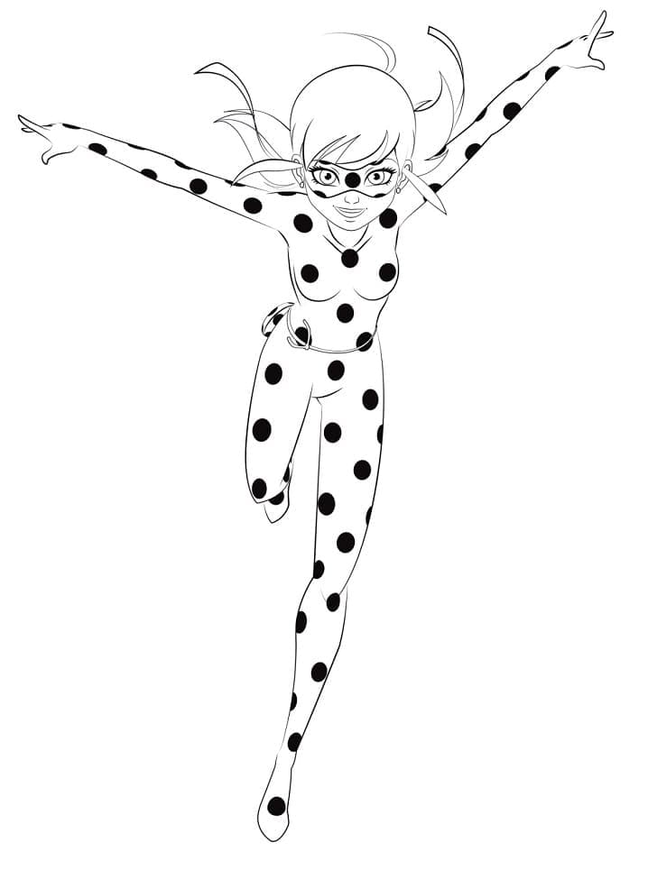 Marinette coloring page