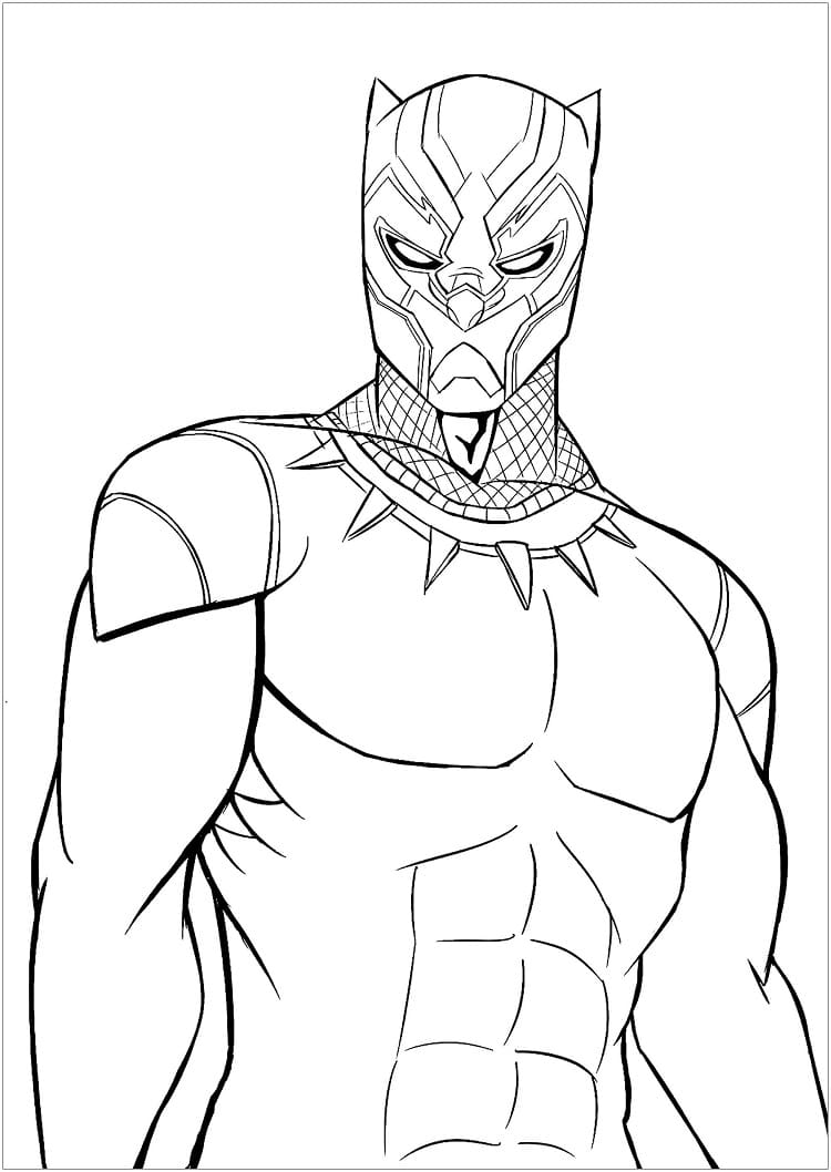 Coloriage Marvel Black Panther