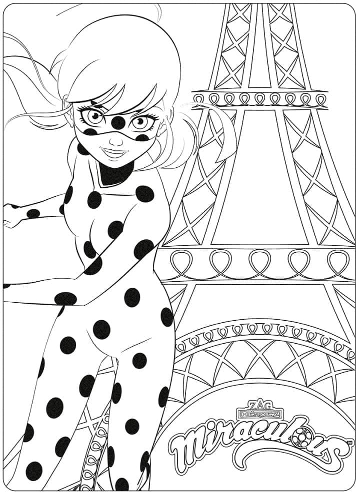 Miraculous Marinette coloring page