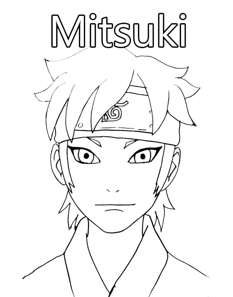 Mitsuki de Boruto coloring page