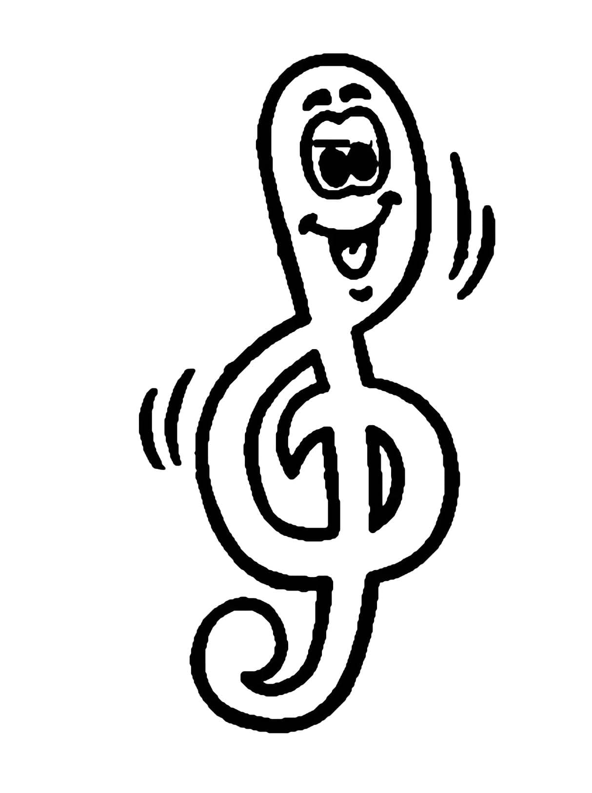 Notes De Musique Imprimable coloring page