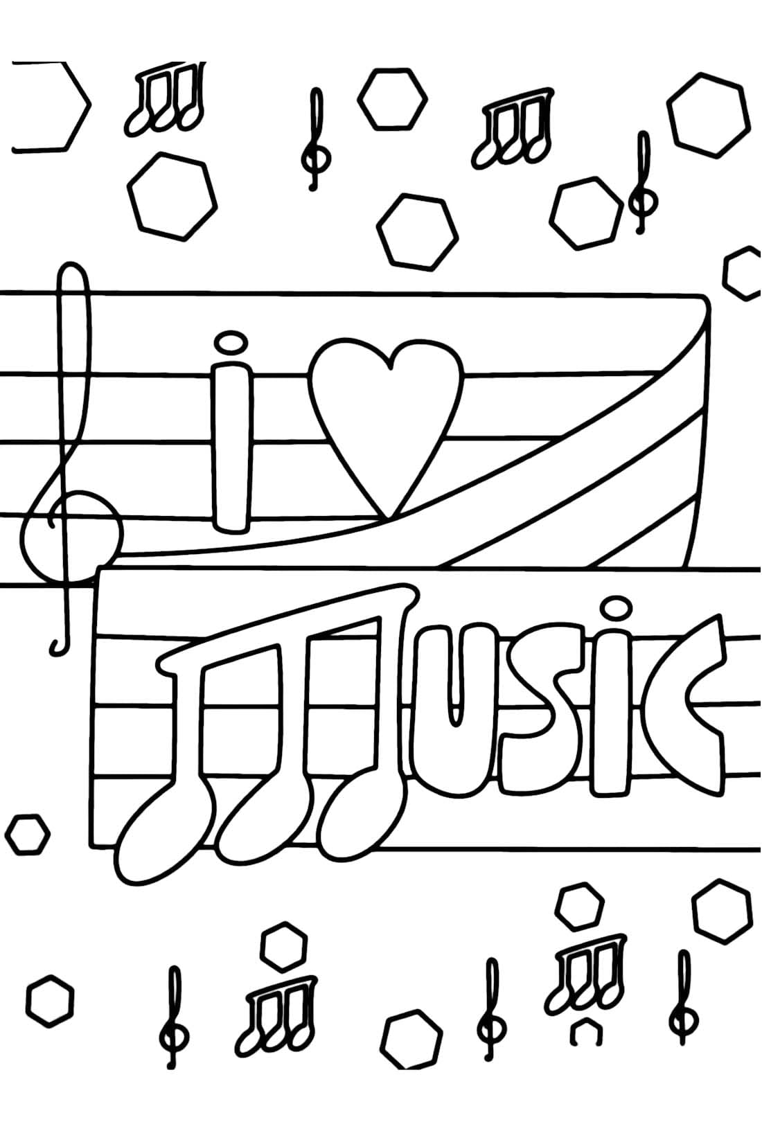 Notes De Musique Pour Les Enfants De 3 An coloring page