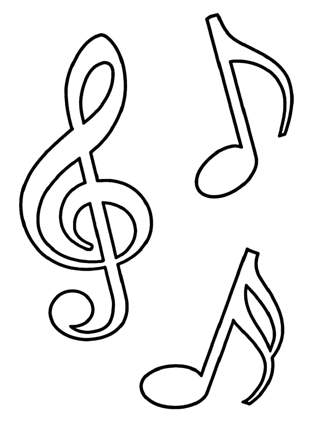 Notes De Musique Pour Les Enfants De 6 An coloring page