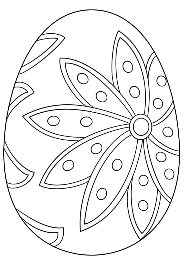 Oeuf de Pâques 10 coloring page
