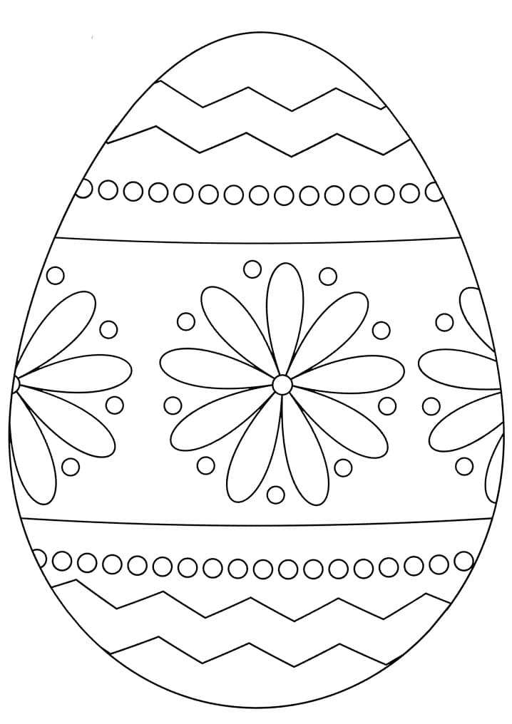 Oeuf de Pâques 7 coloring page
