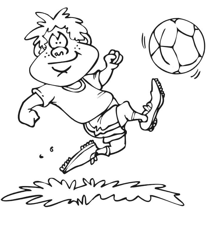 Petit Footballeur coloring page