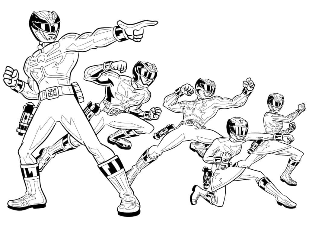 Power Ranger c’est Cool coloring page