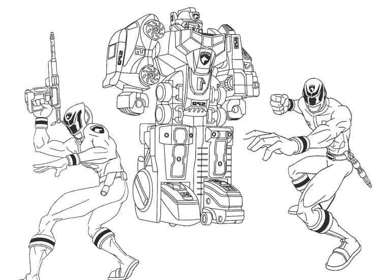 Power Ranger SPD pour Les Enfants coloring page