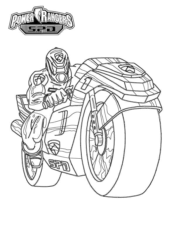 Power Ranger SPD coloring page