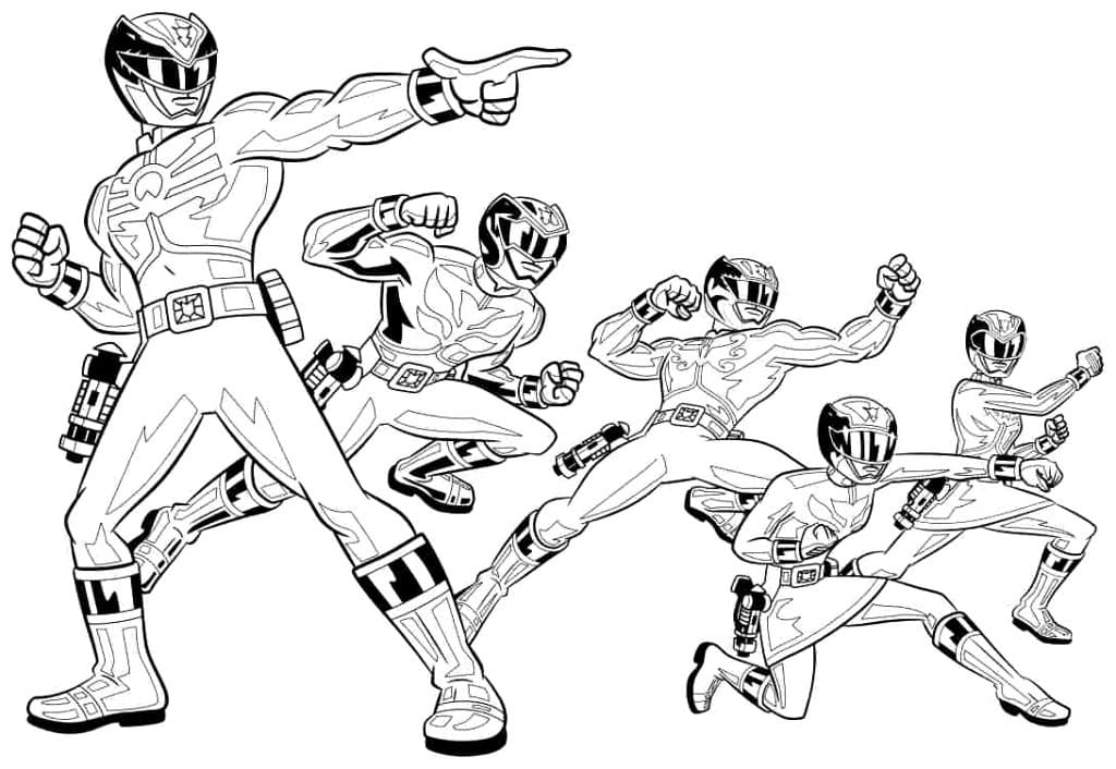 Power Rangers 14 coloring page