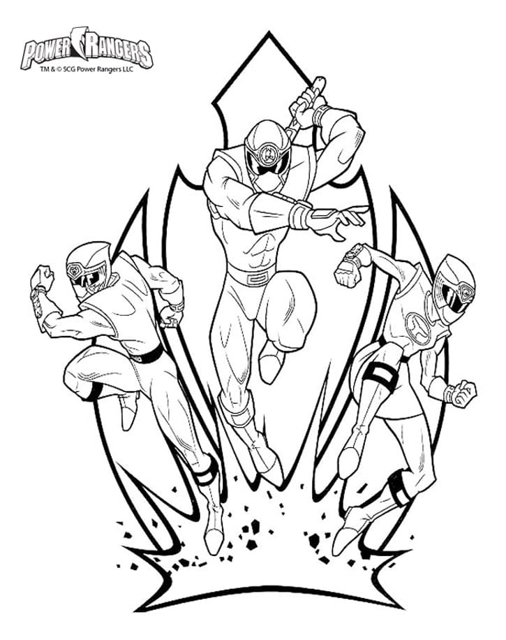 Power Rangers 7 coloring page