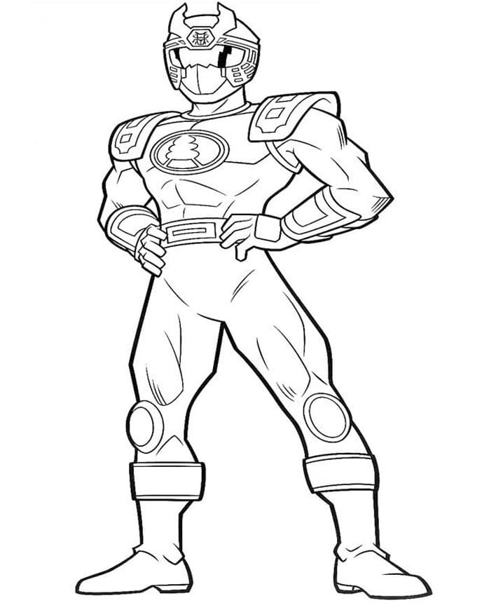 Power Rangers 9 coloring page