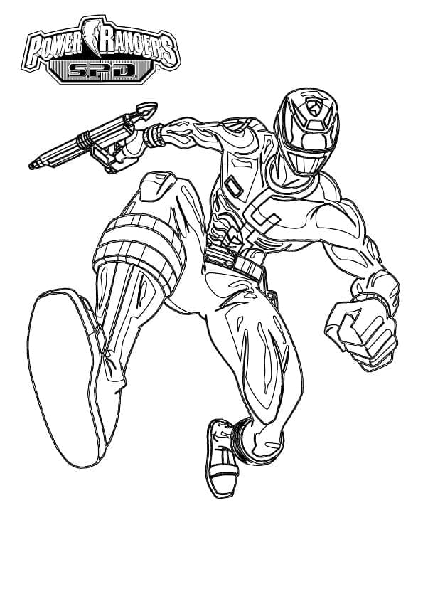 Power Rangers SPD Rouge coloring page