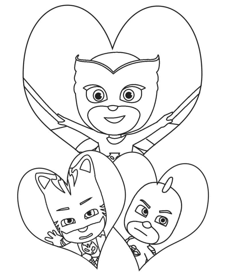 Pyjamasques 2 coloring page
