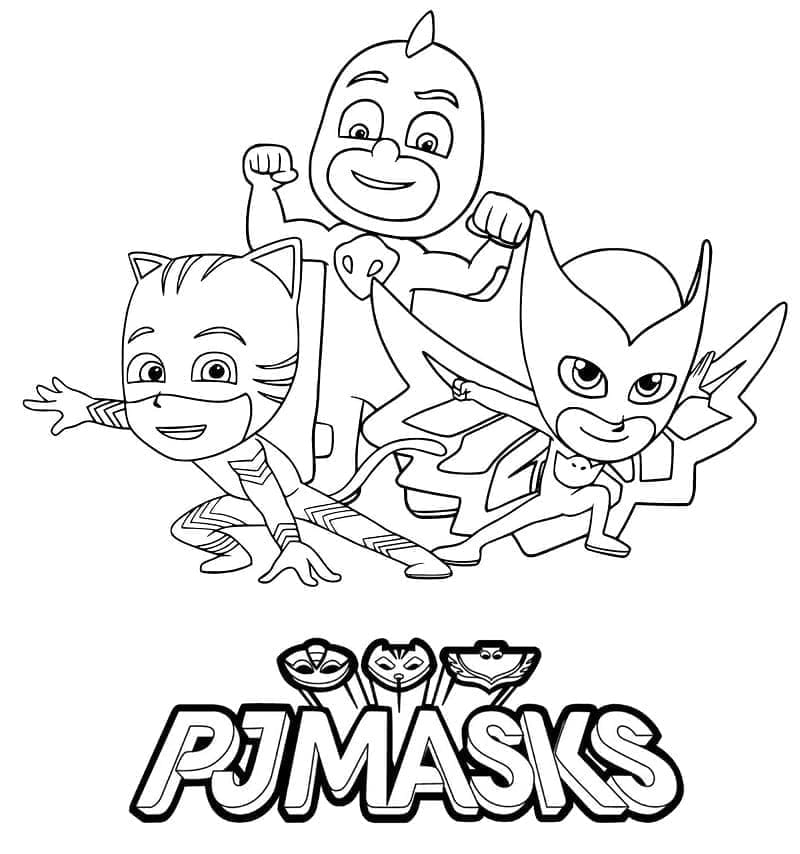 Pyjamasques 3 coloring page