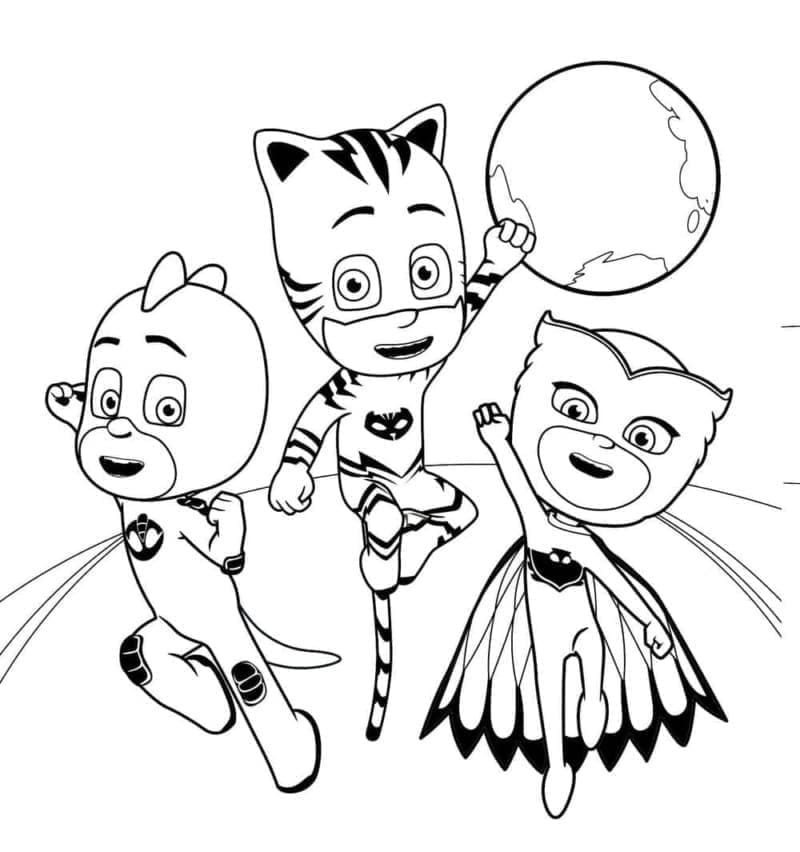 Pyjamasques 4 coloring page