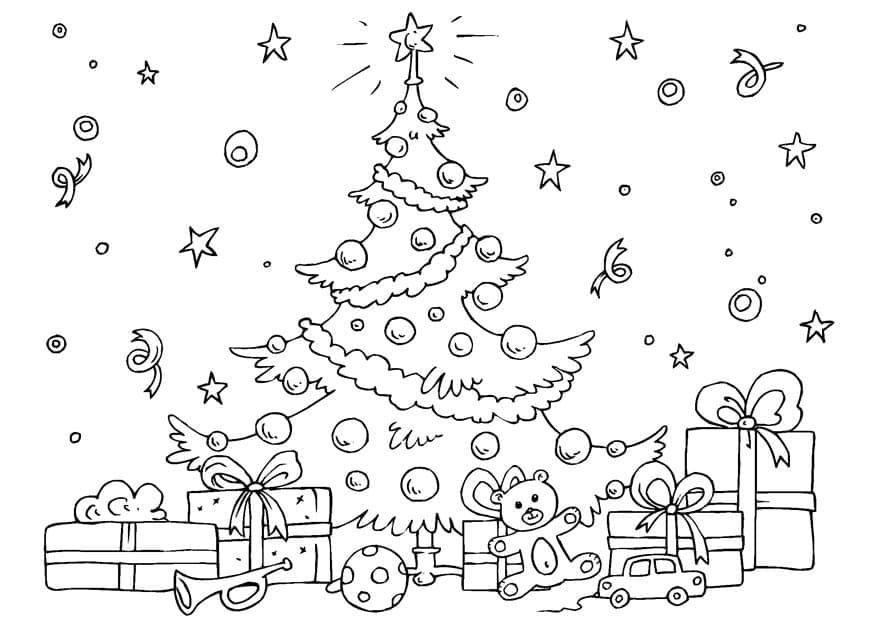 Sapin de Noël 4 coloring page