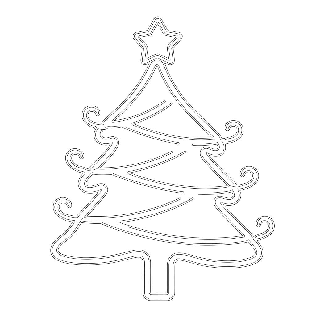 Sapin De Noël Pour Les Enfants De 3 An coloring page