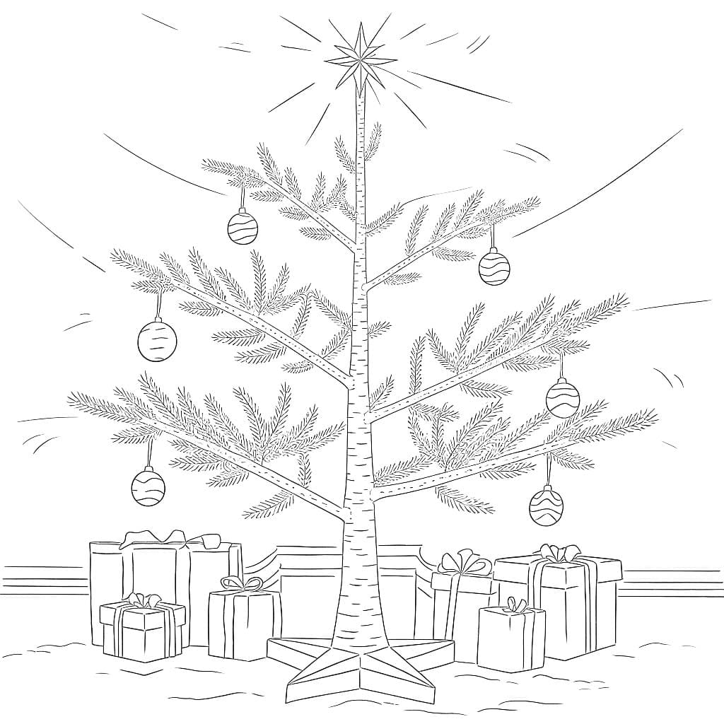 Sapin De Noël Pour Les Enfants De 4 An coloring page