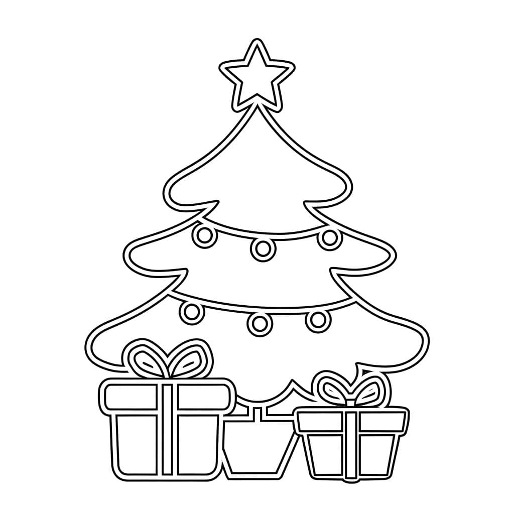 Sapin De Noël Pour Les Enfants De 6 An coloring page