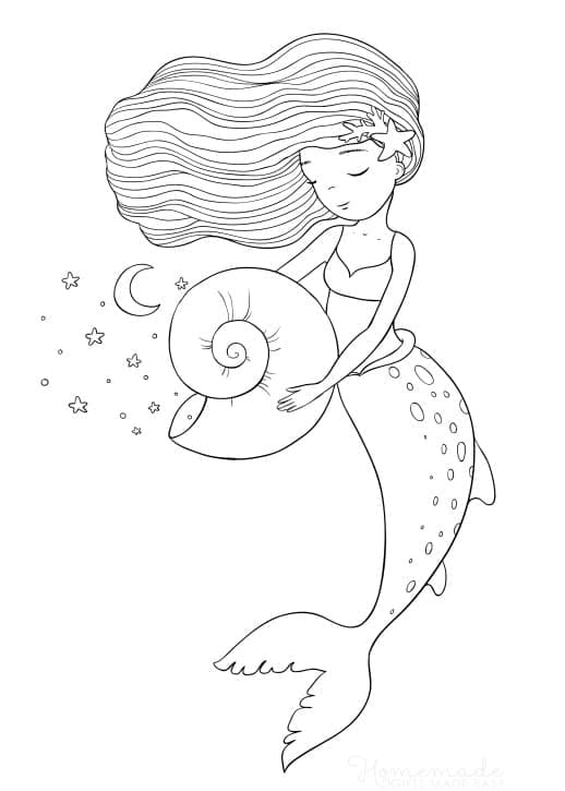 Sirène 1 coloring page