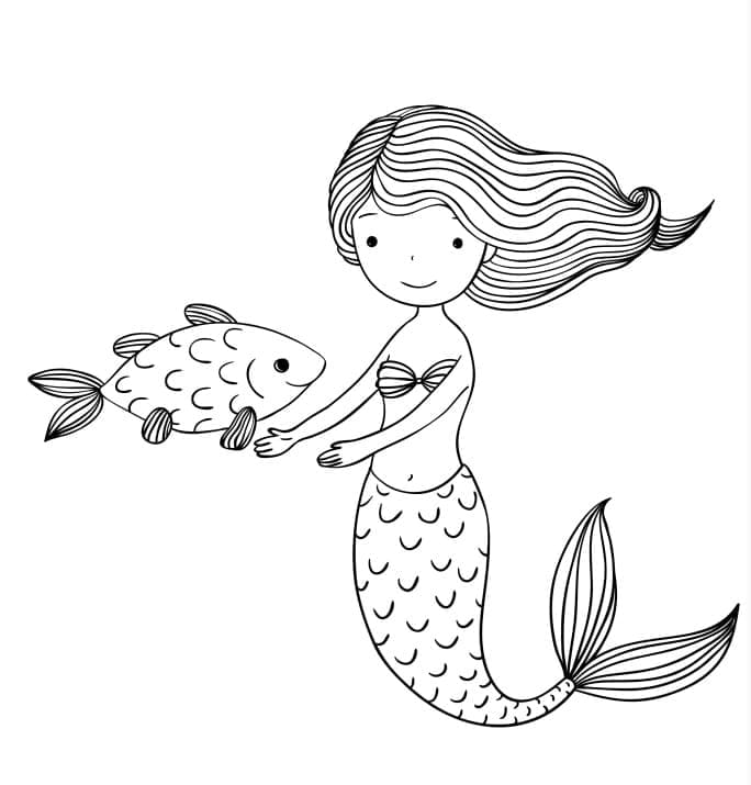 Sirène 2 coloring page