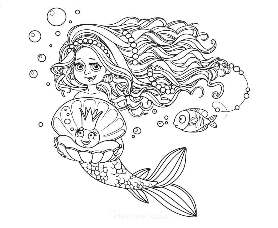 Sirène 5 coloring page