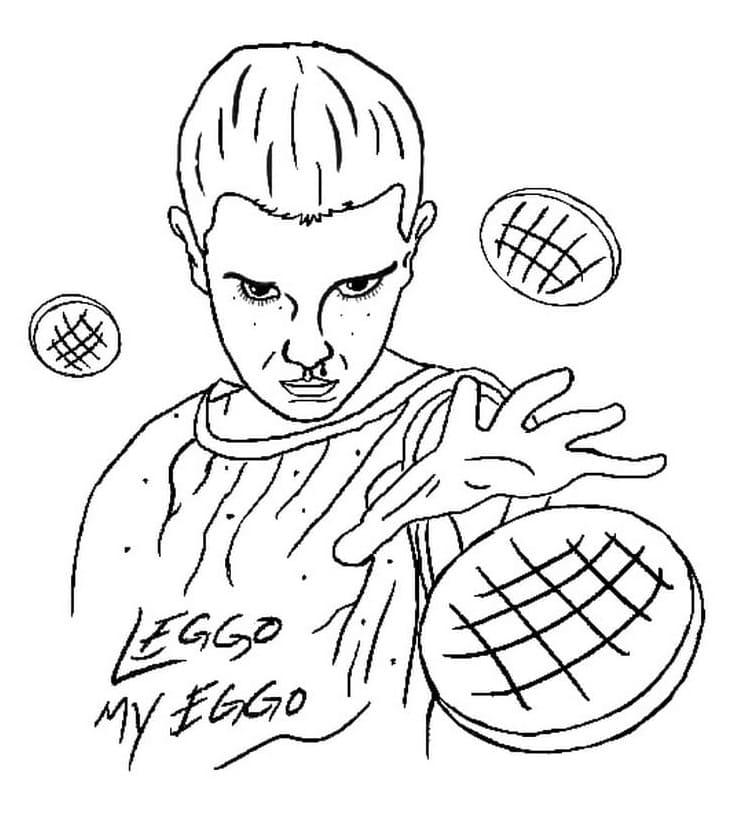 Stranger Things 3 coloring page
