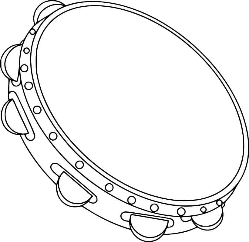 Tambourin 1 coloring page