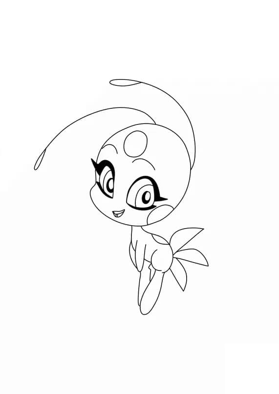 Tikki de Miraculous Ladybug coloring page