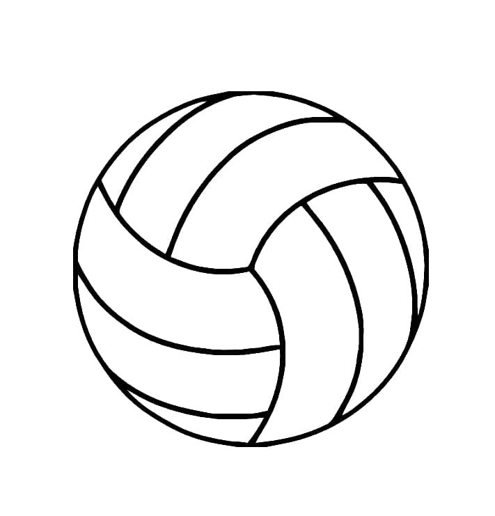 Un Ballon de Volley coloring page