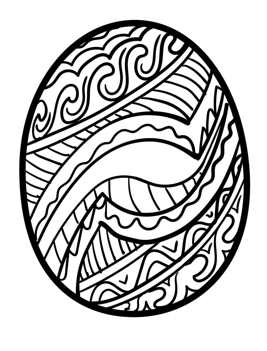 Un œuf de Pâques incroyable coloring page