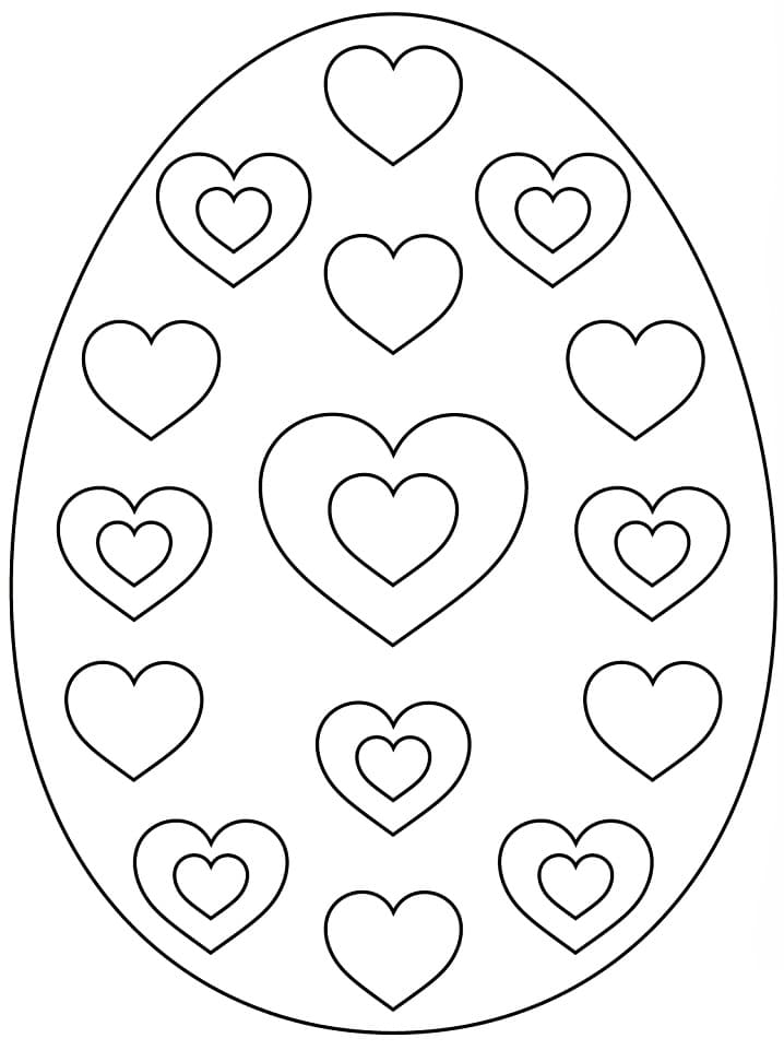 Un Oeuf de Pâques coloring page