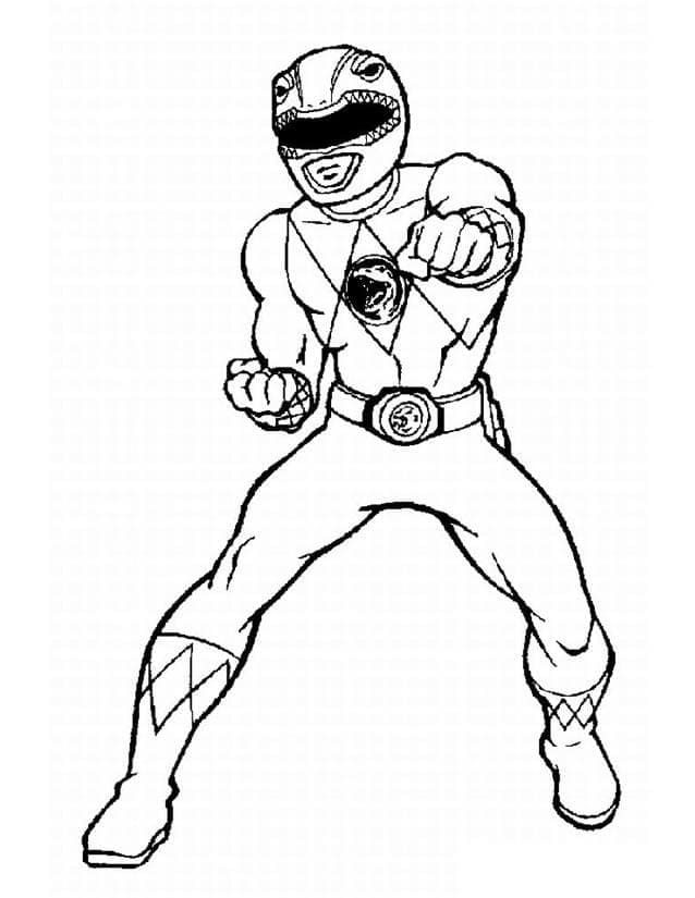 Coloriage Un Power Ranger