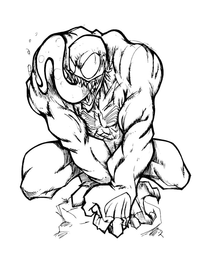 Venom 10 coloring page