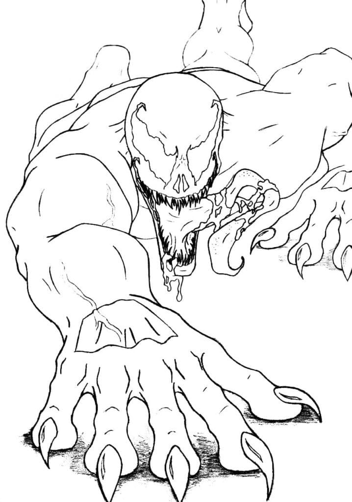 Venom 16 coloring page