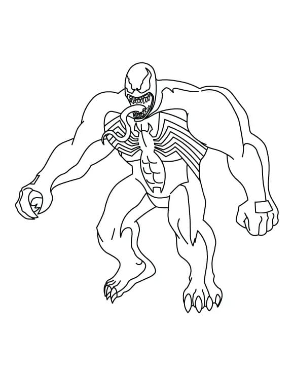 Venom de Marvel coloring page