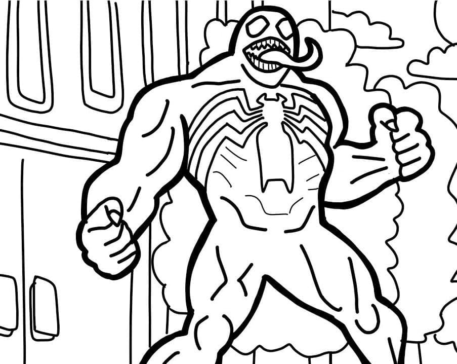 Venom du Film coloring page