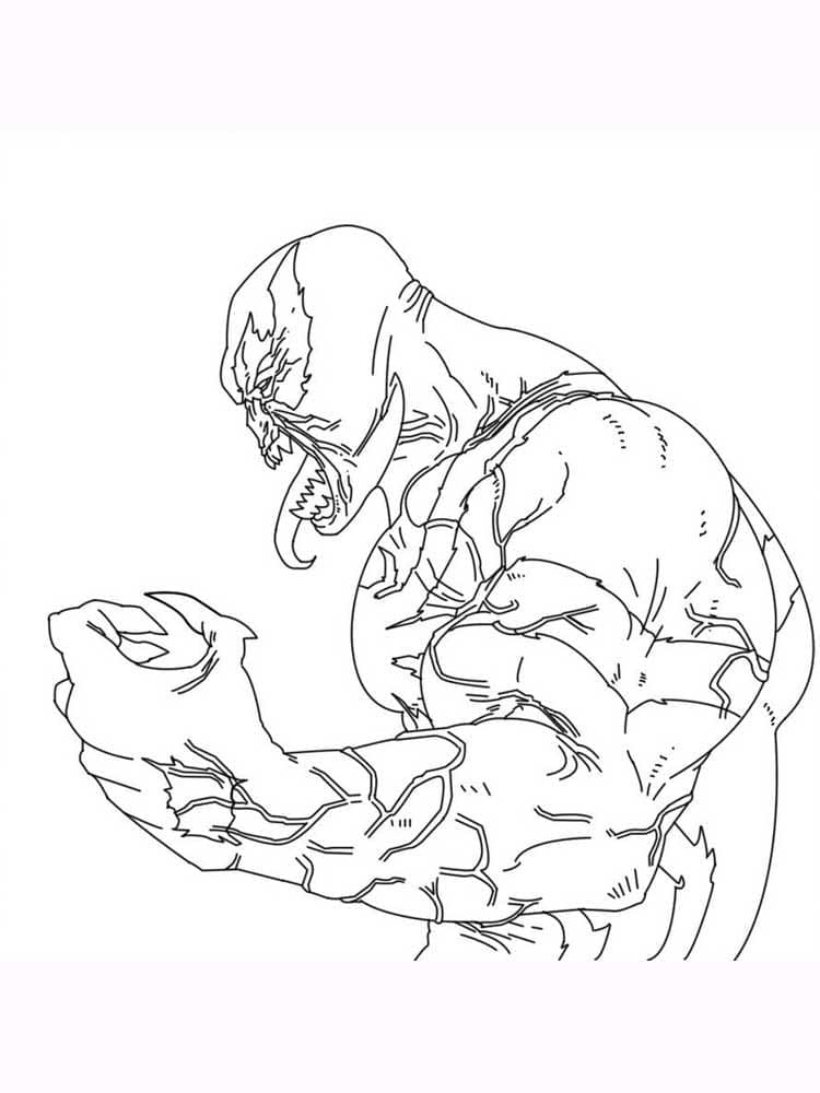 Venom Marvel coloring page
