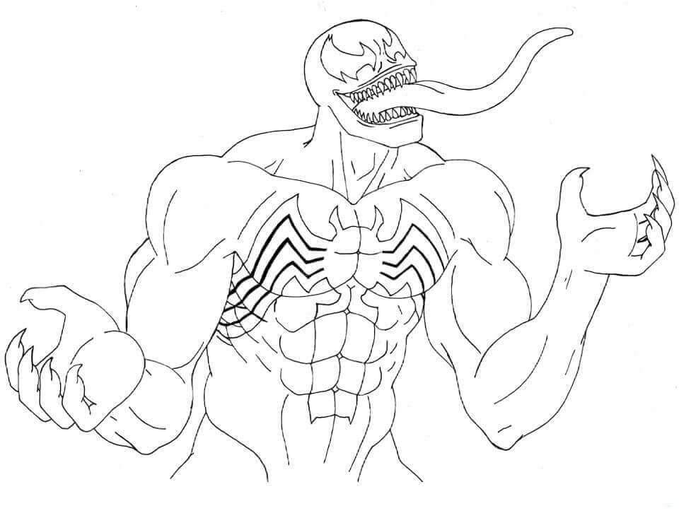 Venom Rit coloring page