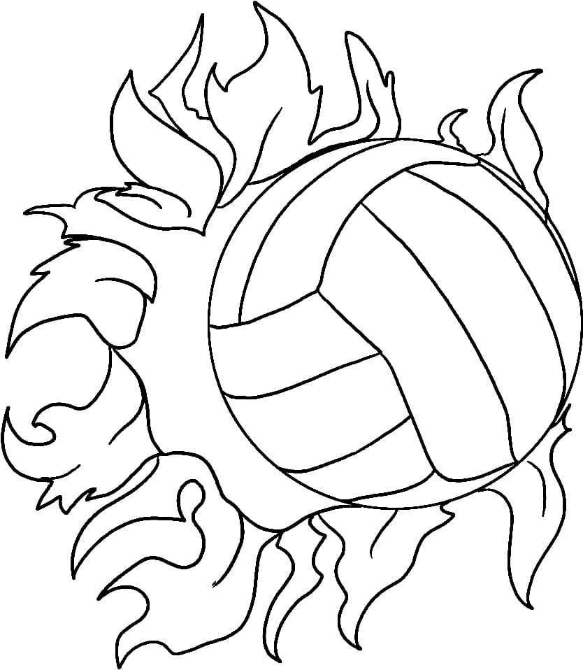 Volley-ball Gratuit coloring page