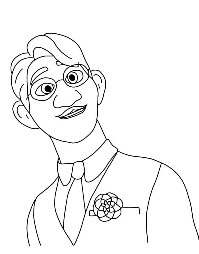 Agustín Madrigal coloring page