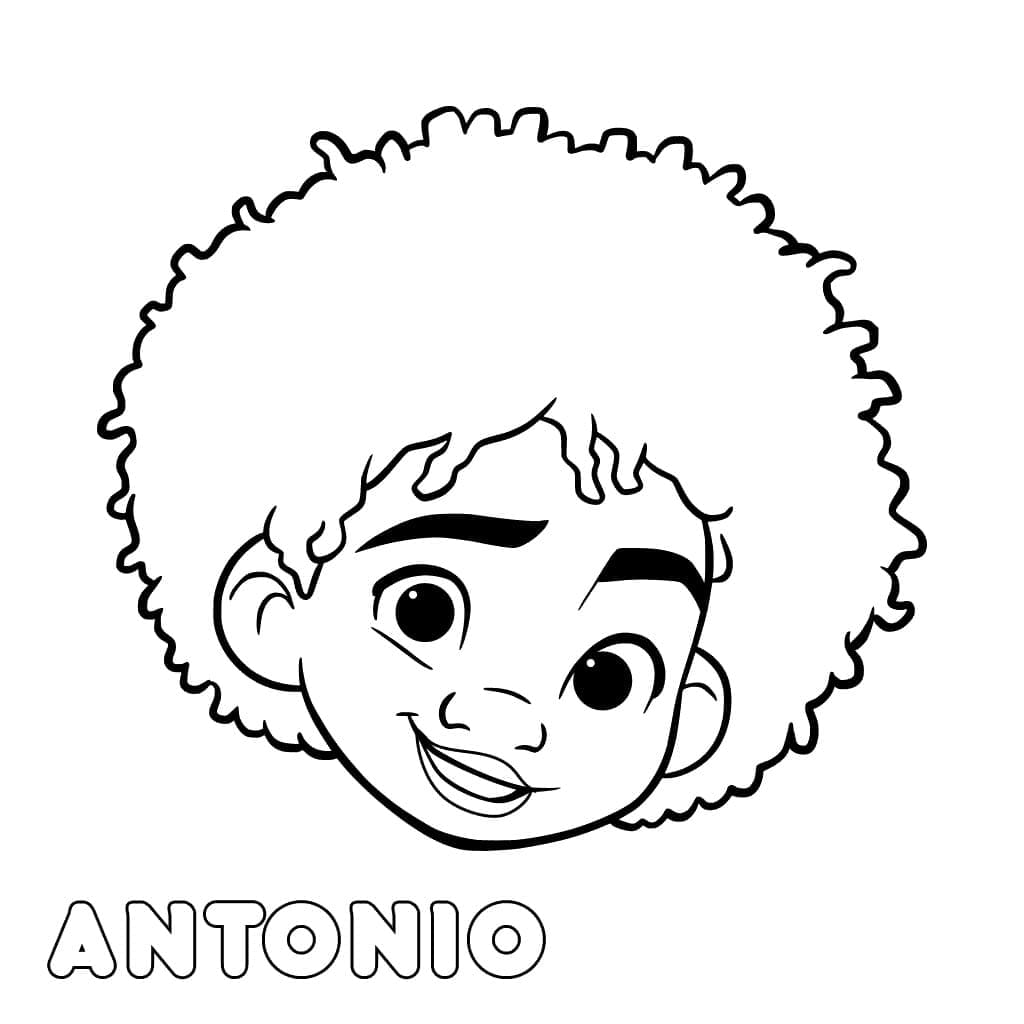 Antonio Madrigal from Encanto colornig coloring page