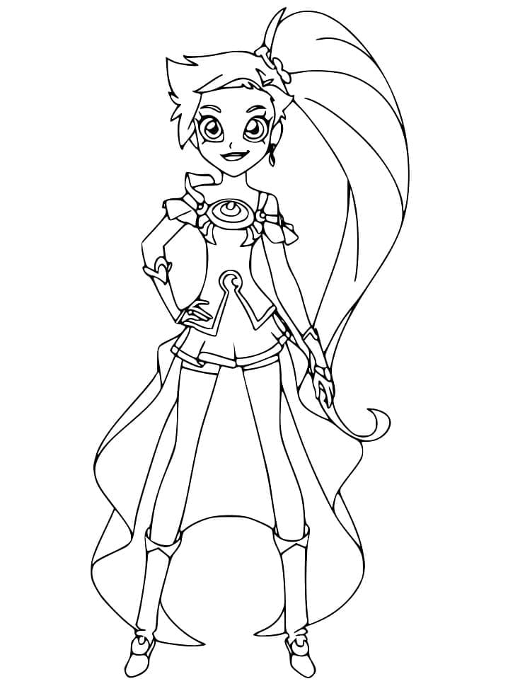 Auriana Lolirock coloring page