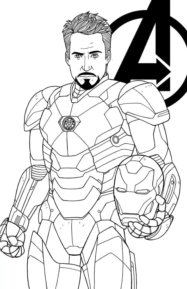 Coloriage Avengers Iron Man