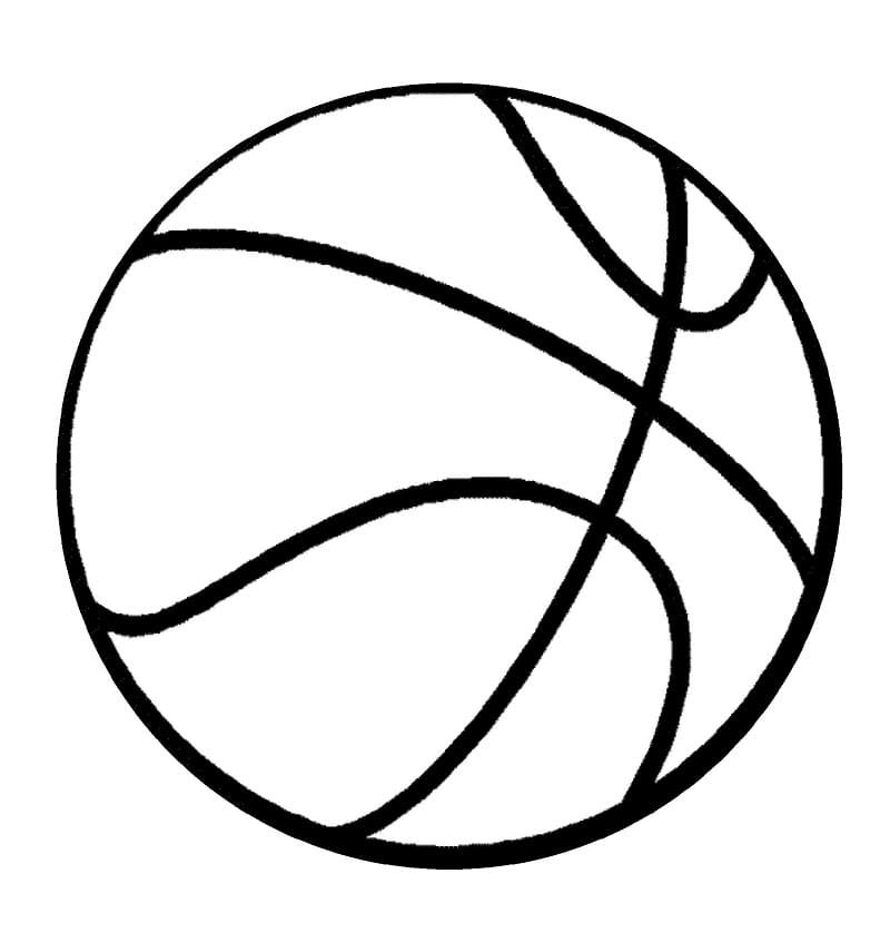 Ballon de Basket coloring page